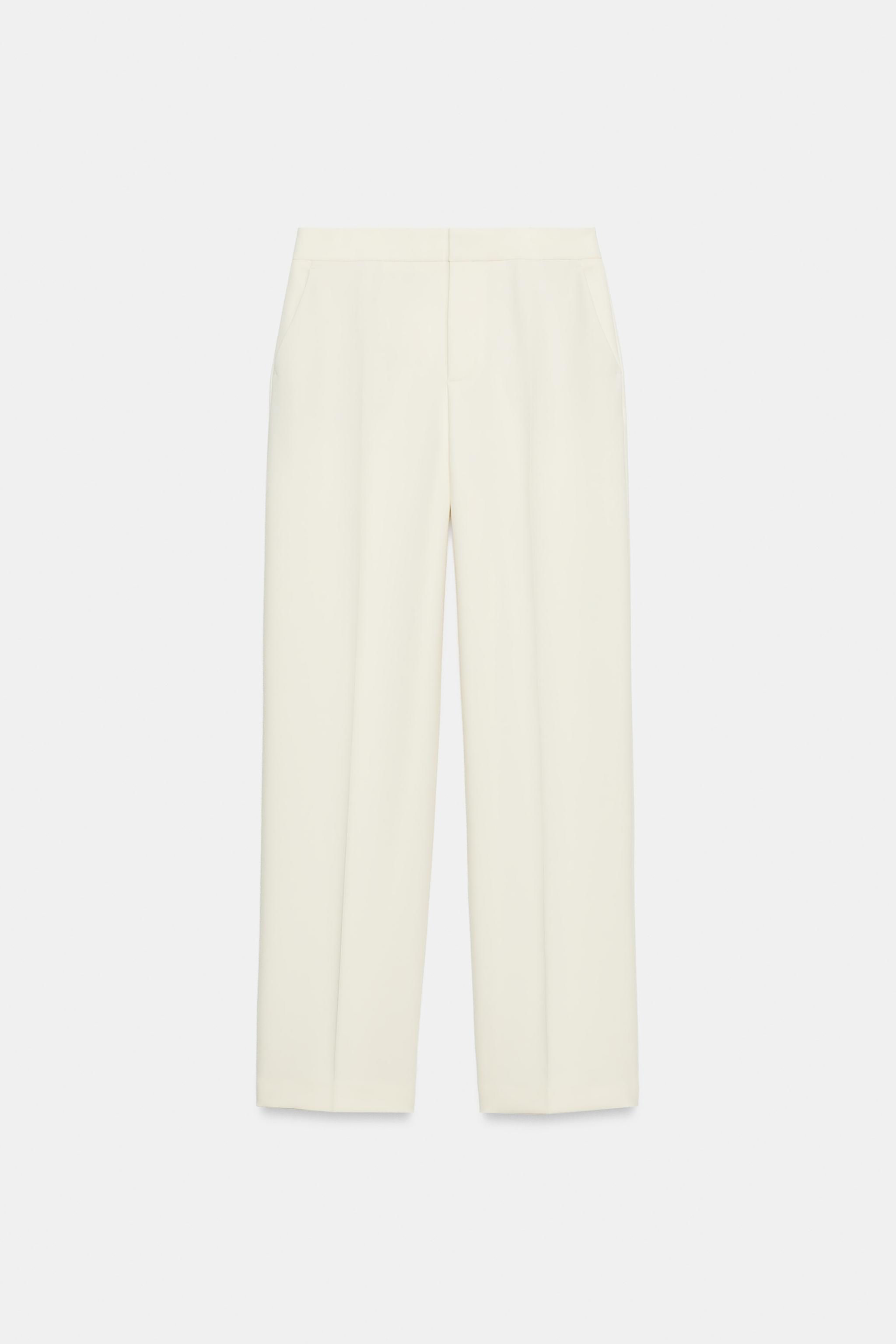 LOW-RISE STRAIGHT LEG PANTS